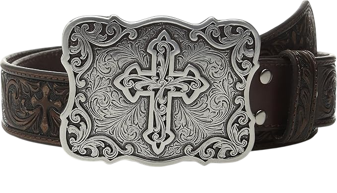 Ladies Embossed Cross Belt by Nocona